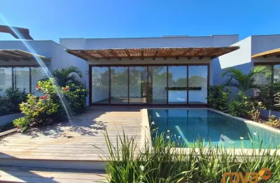 Casa em condomínio fechado com 2 quartos à venda na maramar, 100, praia de bombaça, maraú por r$ 750.000