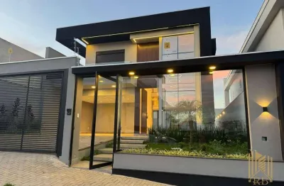 Casa de alto padrão com 3 suítes no bairro Astúrias, em Pouso Alegre-MG.