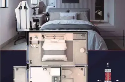 Studio com 1 dormitório à venda, 22 m² por R$ 150.000 - Centro - Pouso Alegre/MG