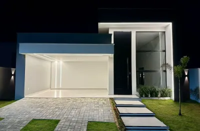 Linda casa linear, composta de 3 quartos, sendo 1 suíte no viverde