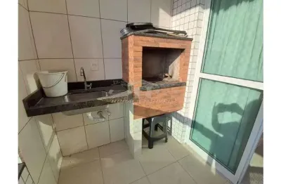 Apartamento  01 dormitório com suite e varanda gourmet caiçara