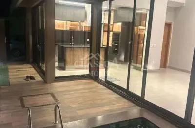 Casa terrea com 03 suites e escritorio em condominio para venda no bairro vila do golfe