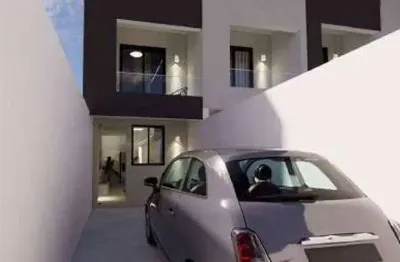 Casa geminada duplex | 02 quartos | 01 suíte - 1 vaga
