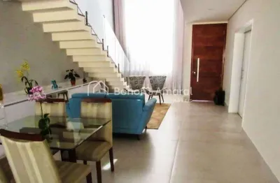 Casa à venda em condomínio em paulínia,sobrado,3 suítes,lavabo, escritório, living 2 ambientes com pé direito alto, sancas, área gourmet, 4 vagas