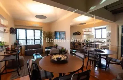 Cobertura à venda com 110 m² e 2 quartos, no cambuí em campinas/sp