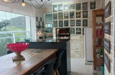 Apartamento com 3 suítes com sacada gourmet na praia da enseada, guarujá