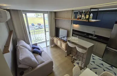Apartamento mobiliado para venda 02 quartos, no arbo condomínio parque, no bairro jardim das cerejeiras em campinas sp