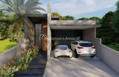 Casa térrea com piscina no condomínio terras da estância, de 3 quartos à venda, vila monte alegre - paulínia/sp