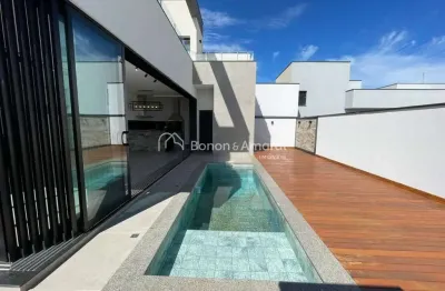 &#34;sobrado novo e moderno com 3 suítes e piscina à venda no condomínio mont alcino - valinhos&#34;