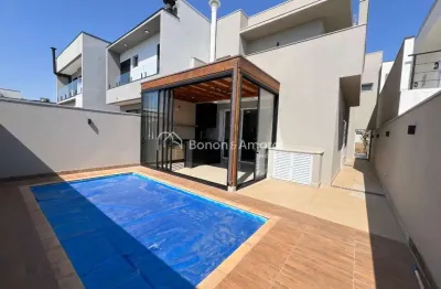 Sobrado para locação no condomínio terras da estância, vila monte alegre, paulínia.