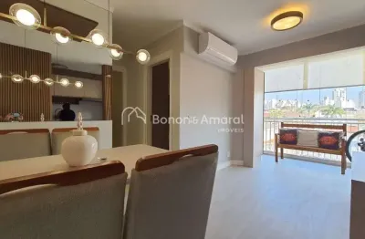 Apartamento para locação , com 2 dormitótrios, 01 vaga - bairro taquaral - campinas - sp