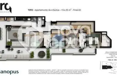 Apartamento com 4 quartos à venda na Rua Fernandes Guimarães, Botafogo, Rio de Janeiro