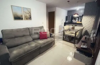 Apartamento moderno com 2 dormitórios no bairro monte everest em são carlos