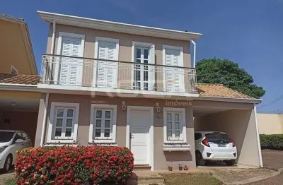 Casa de 3 dormitórios em condomínio fechado, com área de lazer no jardim bandeirante em são carlos