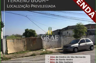 Terreno à venda na Rua Bahia, 151, Vila Jordanópolis, São Bernardo do Campo