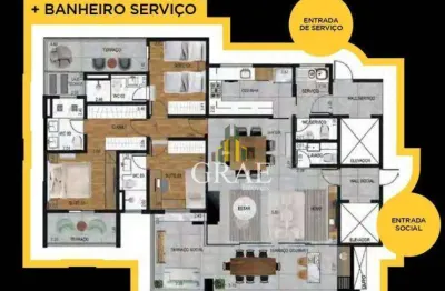Apartamento com 3 dormitórios à venda, 141 m² por R$ 1.684.540 - Jardim do Mar - São Bernardo do Campo/SP