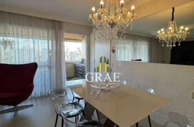 Apartamento Mobiliado 128m², com 3 quartos (1 suíte com closet), terraço gourmet, 3 vagas, á venda no Centro - Santo André/SP.  (Porteira Fechada!)