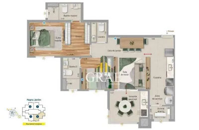 Apartamento com 2 dormitórios à venda, 72 m² por R$ 683.000,00 - Vila Léa - Santo André/SP