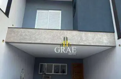 Sobrado novo de 184,82m² , 3 suítes, escritório, 4 vagas, a venda no Bairro Assunção - São Bernardo do Campo.