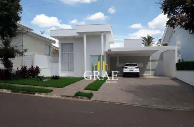 Casa Alto Padrão, em condomínio fechado, 221m², 3 suítes c/ closet e banheira, piscina, 3 vagas, á venda no Portal das Estrelas I - Boituva/SP.