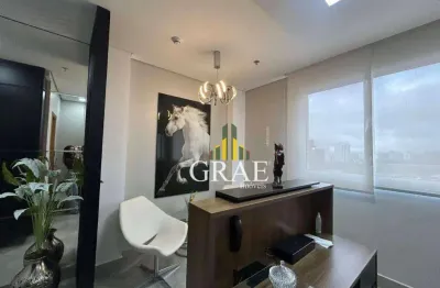 Sala Comercial Mobiliada Duplex 76m², com recepção, 1 vaga, para locação no Jardim do Mar - São Bernardo do Campo/SP.