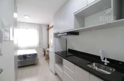 Apartamento com 1 dormitório para alugar, 17 m² por r$ 2.300,00/mês - novo mundo - curitiba/pr