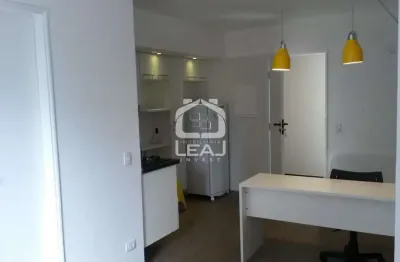 Studio inteiramente mobiliado e equipado à venda, excelente localização, 24 m², 1 banheiro por r$36