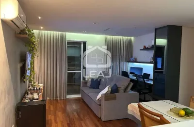Apartamento para locação, 57 m², 1 suíte, lavabo, ar-condicionado e 1 vaga por r$3.862,00 (pacote m