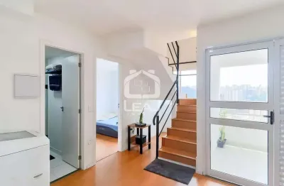 Apartamento duplex para venda e locação r$ 3.500,00(pacote) de 58m² com 1 quarto na vila das beleza