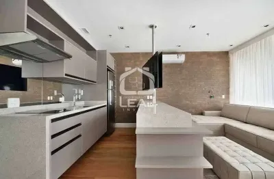 Apartamento com 1 dormitório e 2 vagas à venda, 62 m² por r$ 1.750.000,00 - vila olímpia - são paul