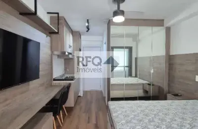 Studio moderno para locação em condomínio na vila mariana, são paulo-sp: 1 quarto, 1 sala, 1 banheiro, 28m². venha conferir!