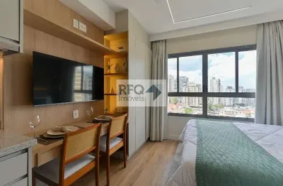 Studio de luxo à venda em condomínio exclusivo na vila firmiano pinto, são paulo-sp: 1 quarto, 1 sala, 1 banheiro, 21m²!
