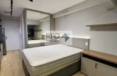 Studio moderno para locação em condomínio na vila mariana, são paulo-sp: 1 quarto, 1 sala, 1 banheiro, 28m². venha conferir!