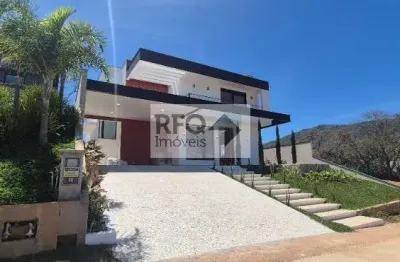 Casa de luxo em condomínio para locação em atibaia-sp : 5 quartos, 5 suítes, 3 salas, 7 banheiros, 4 vagas e 480m².