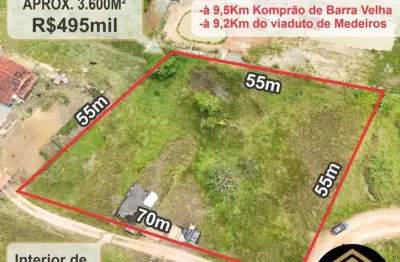 Terreno à venda na Zona Rural, Barra Velha 