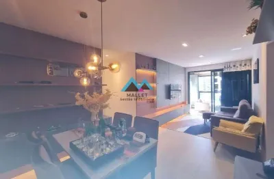 Excelente apartamento de 2 quartos, sendo 1 suíte, 78,42 m², à venda no Condomínio Mudrá Full Living, na Barra da tijuca.
