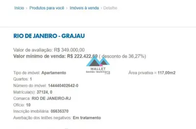 Apartamento com 1 quarto à venda na Rua Araxá, 40, Grajaú, Rio de Janeiro