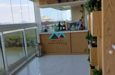 Linda cobertura duplex de 3 quartos, sendo 1 suíte com closet, 205,33 m², à venda na Barra da Tijuca.