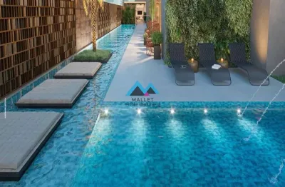 Apartamentos de luxo (Garden), com 2 quartos, sendo 1 suíte, à venda no Condomínio EASY, em Botafogo.