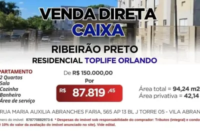 Apartamento à venda no Residencial Toplife Orlando pelo Venda Direta Caixa