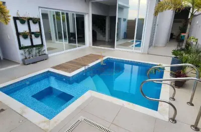 Casa Sobrado a venda  com 3 dormitórios, piscina e ambientes integrados – Condomínio Panini, Jaguariúna/SP