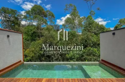 Casa moderna no Villas do Jaguari com 3 suítes, automação e 4 vagas