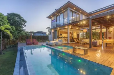 Casa em condomínio para venda em mata de são joão, praia do forte, 5 dormitórios, 5 suítes, 7 banheiros, 4 vagas