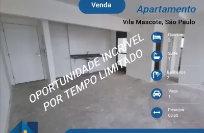 Apartamento para Venda em São Paulo, Vila Mascote, 2 dormitórios, 1 suíte, 2 banheiros, 1 vaga
