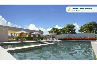 Bosque das Acacias | Apartamento Terreo Garden 2 quartos com varanda | 49,57m² | 2 Carneiros | Area de Lazer Completa