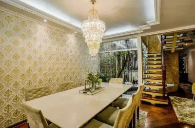 Sobrado semi mobiliado com 3 dormitórios e 1 suíte à venda, 273 m² por r$ 1.200.000 - vila linda - santo andré/sp