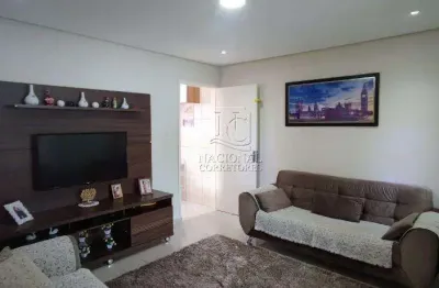 Casa com 3 dormitórios à venda, 158 m² - jardim santo alberto - santo andré/sp