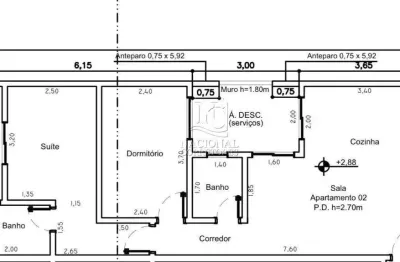 Apartamento com 2 dormitórios à venda, 56 m² - vila humaitá - santo andré/sp
