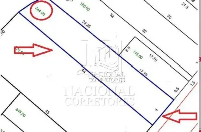 Terreno à venda, 344 m² por r$ 1.060.000,00 - vila gilda - santo andré/sp
