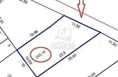 Terreno à venda, 245,19 m² por r$ 530.000 - parque novo oratório - santo andré/sp